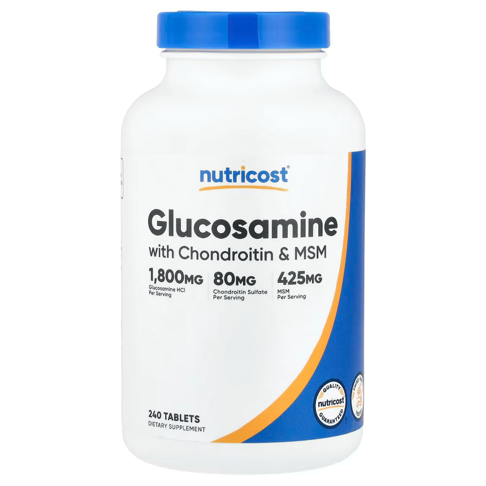 Gucosamina con Chondroitin & MSM 240 tabletas — Nutricost