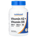 Vitamina D3 + K2 120 Softgels  — Nutricost
